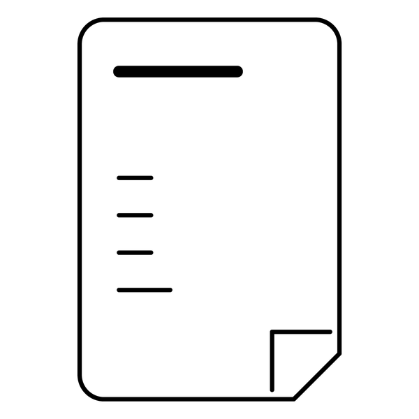 Icon of an office memo