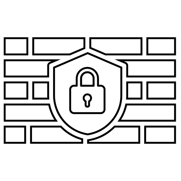 Cybersecurity built Icon