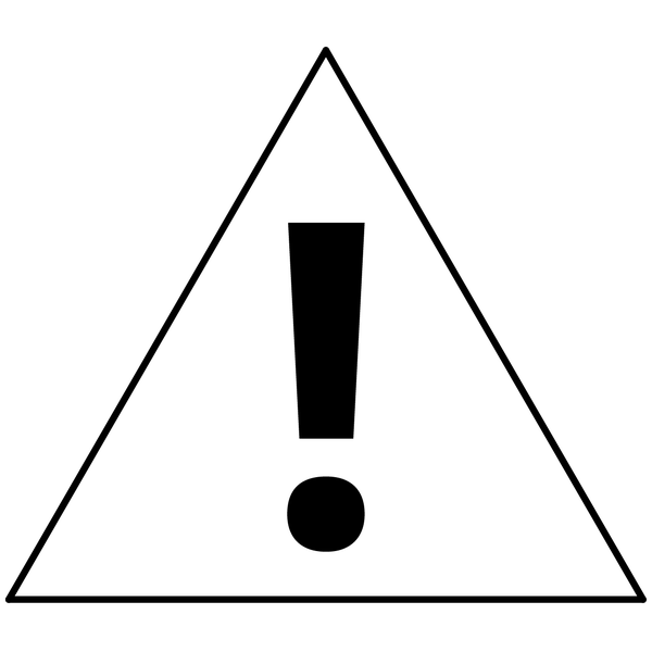 Icon of a caution symbol