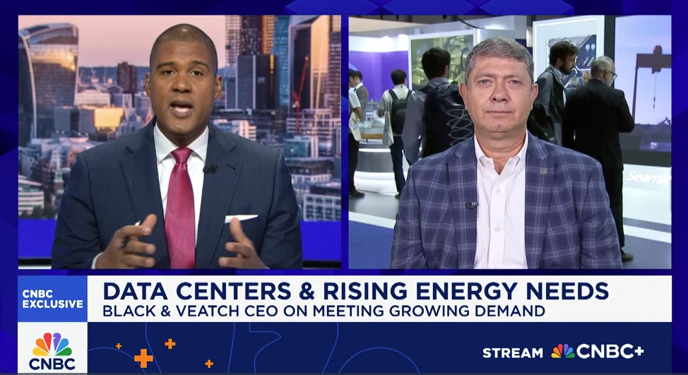 CEO Mario Azar and Frank Holland of CNBC talk AI, energy and infrastructure live from Gastech 2025